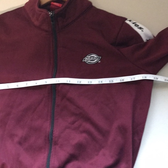Dickies burgundy logo zipper jacket size XS - Picture 6 of 9